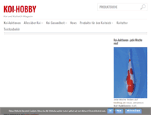 Tablet Screenshot of koi-hobby.de